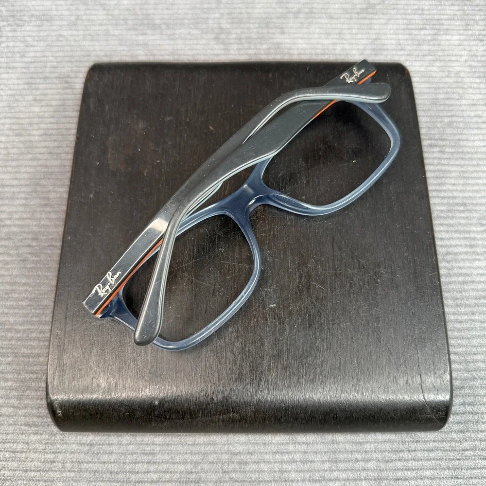 Ray-Ban‎ RB 5228 5547 Blue Orange Rectangular Y2K Eyeglasses Frames 53-17 140